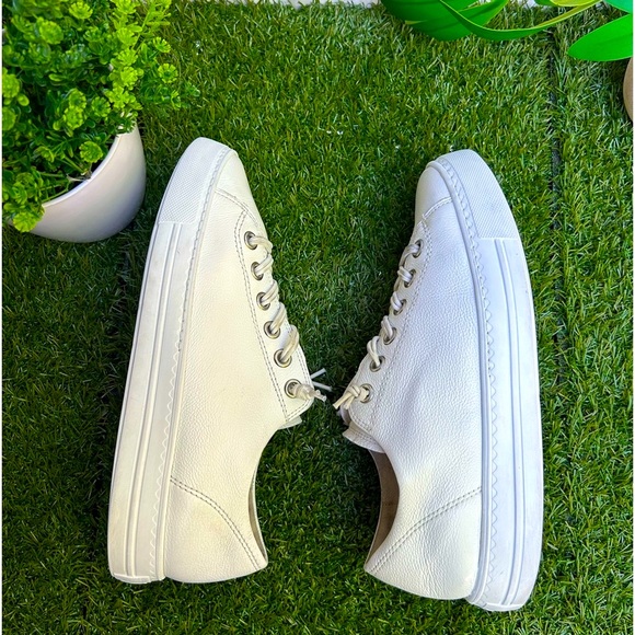 - PAUL GREEN Hadley White Leather low top sneakers Uk 6.5 US size 9 - Picture 16 of 16